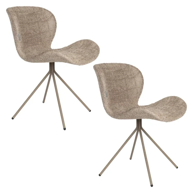Zuiver OMG Soft eetkamerstoel beige