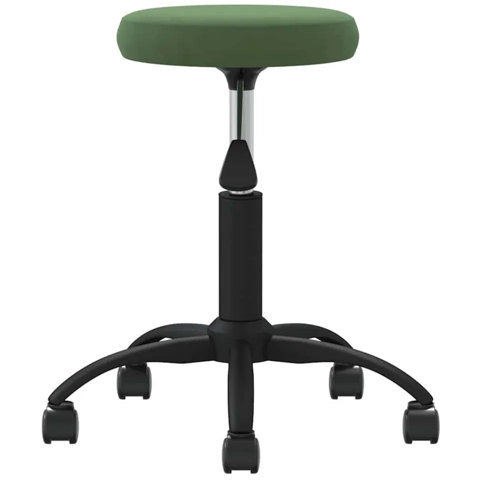 vidaXL Eetkamerstoel fluweel donkergroen groen, foto 3