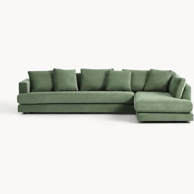 Westwing Collection Hoekbank Tribeca (4-zits) Groen