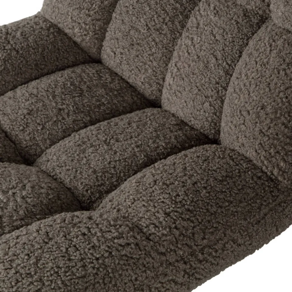 WOOOD Job Draaifauteuil - Teddy - Groen - 101x70x85, foto 5