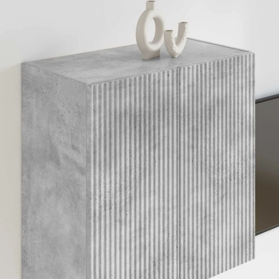 vidaXL TV-wandkast 59,5 x 31 x 60 cm Beton Grijs Bewerkt hout, foto 4