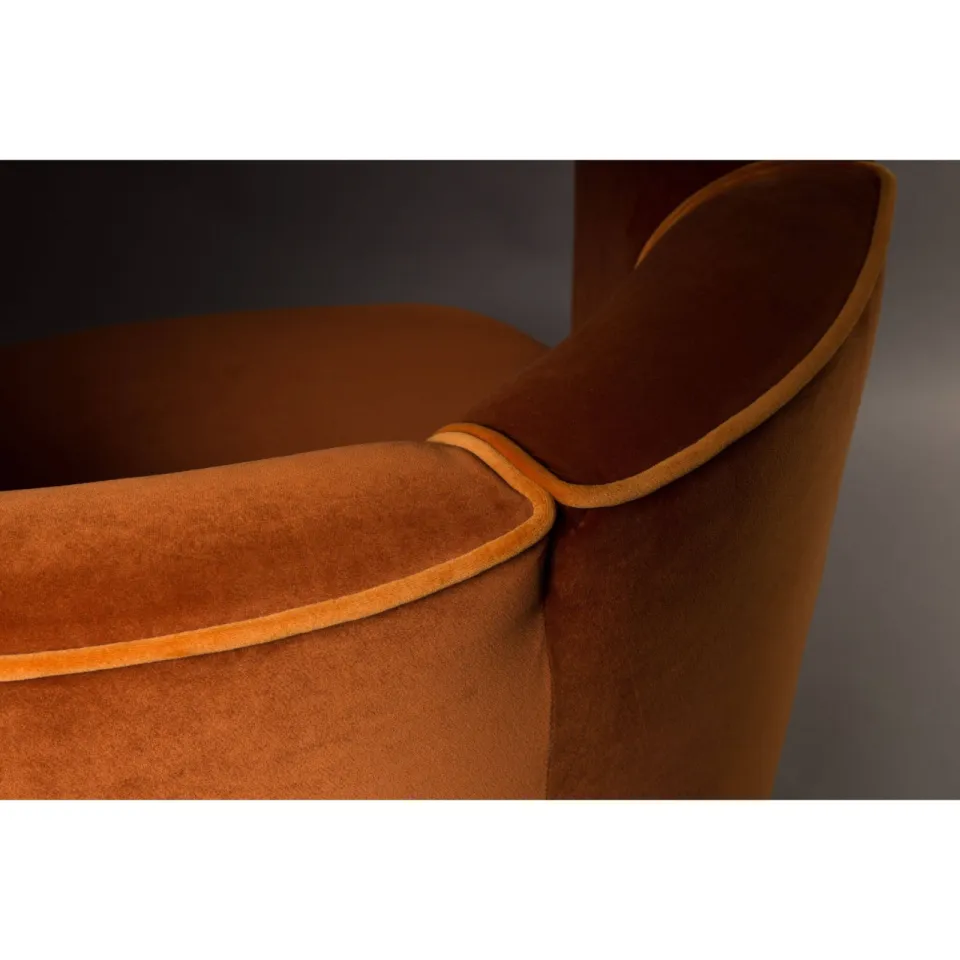 Dutchbone fauteuil Flower oranje, foto 7
