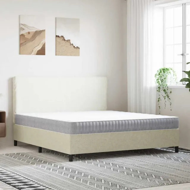 vidaXL Pocketveringmatras middelhard 180x200 cm Wit