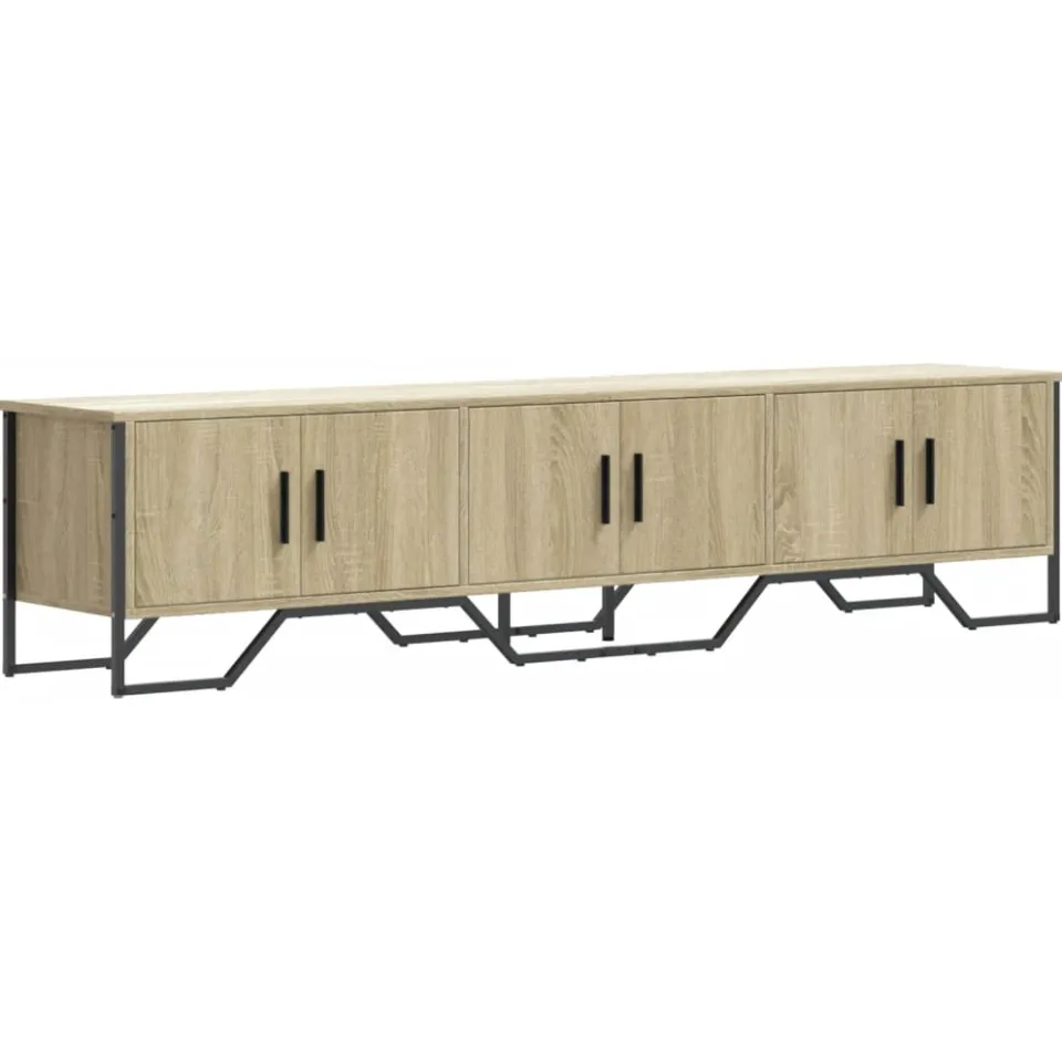 vidaXL Tv-meubel 180x34x41 cm bewerkt hout sonoma eikenkleurig, foto 3