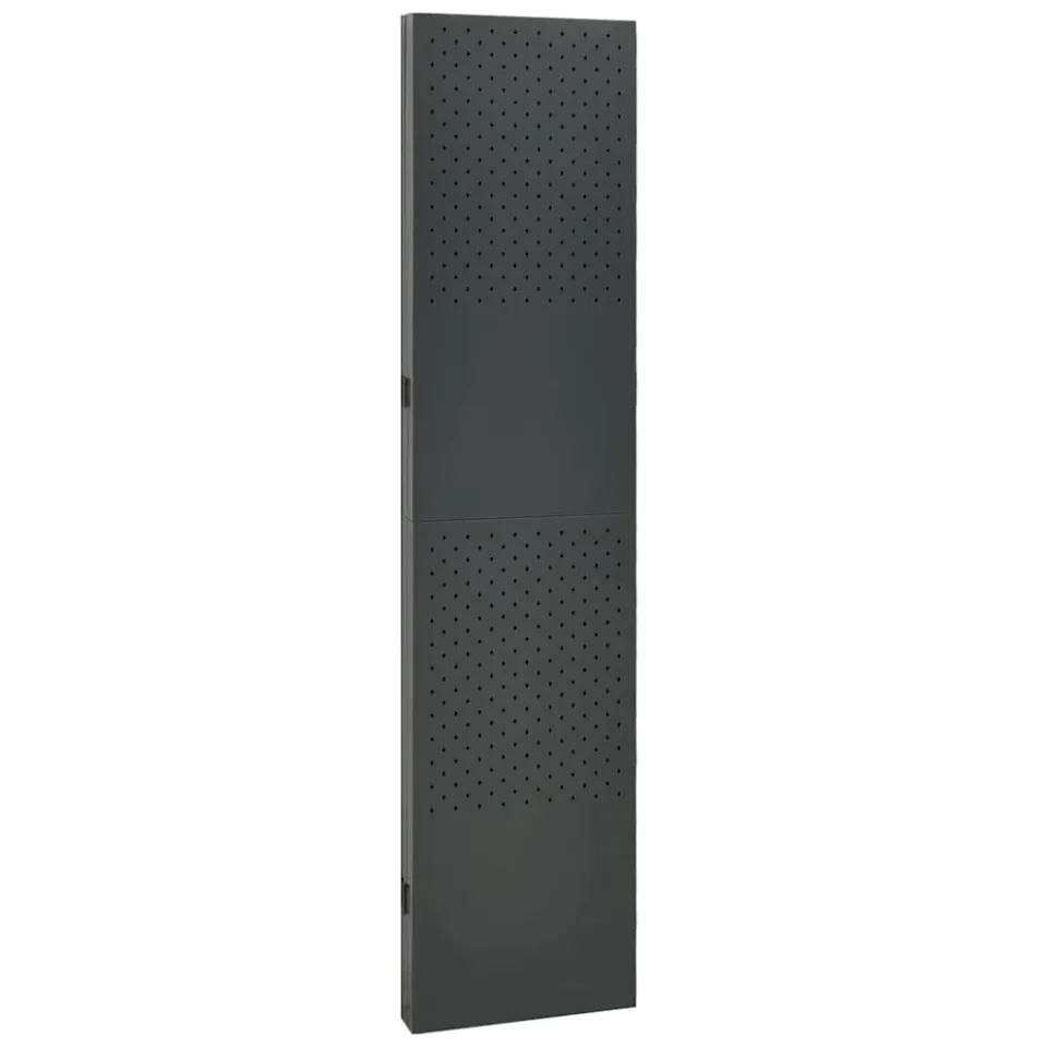 vidaXL Kamerscherm met 4 panelen 160x180 cm staal antracietkleurig, foto 4