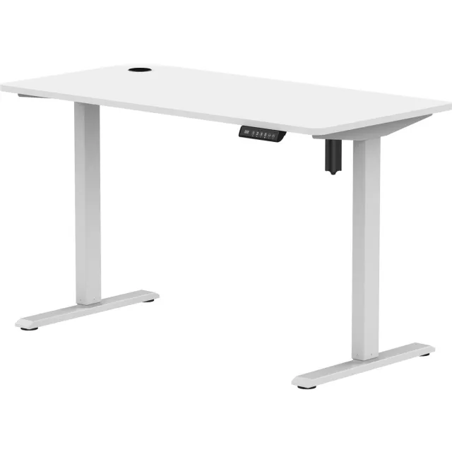 Stabureaus Elektrisch Verstelbaar Zit-Sta Bureau compact 118 x 60 cm | Wit – Puur Wit | Hoogte 72 – 118 cm | Stabureaus.nl®