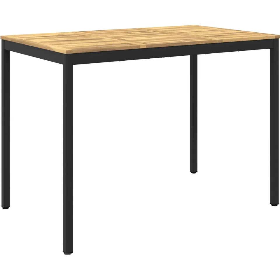 vidaXL Tuinbar Tafel NAARDEN Whitewash en zwart 147 x 88,5 x 105 cm, foto 3