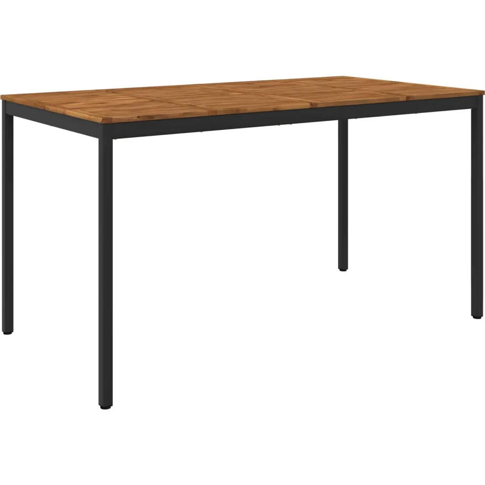 vidaXL Tuinbar Tafel NAARDEN Naturel en Zwart 196 x 100,5 x 105 cm, foto 3