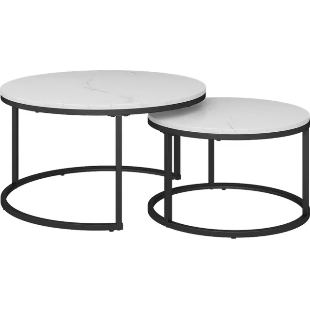 Vicco Montreal Salontafel set – 77 x 40 cm 2 delen Wit
