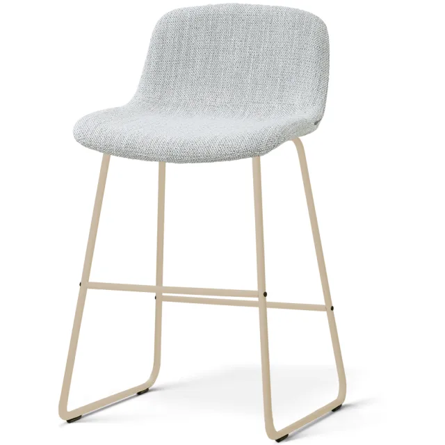 Nolon Nino-Mats barkruk grijs melange - beige onderstel - 65 cm