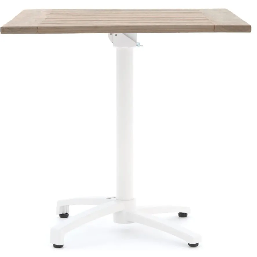 Bellagio tuinmeubelen Bellagio Canzo klaptafel 80x80x75cm wit, foto 3