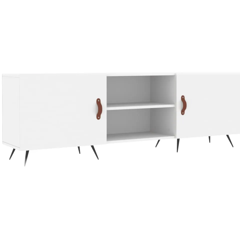 vidaXL Tv-meubel 150x30x50 cm bewerkt hout wit, foto 3