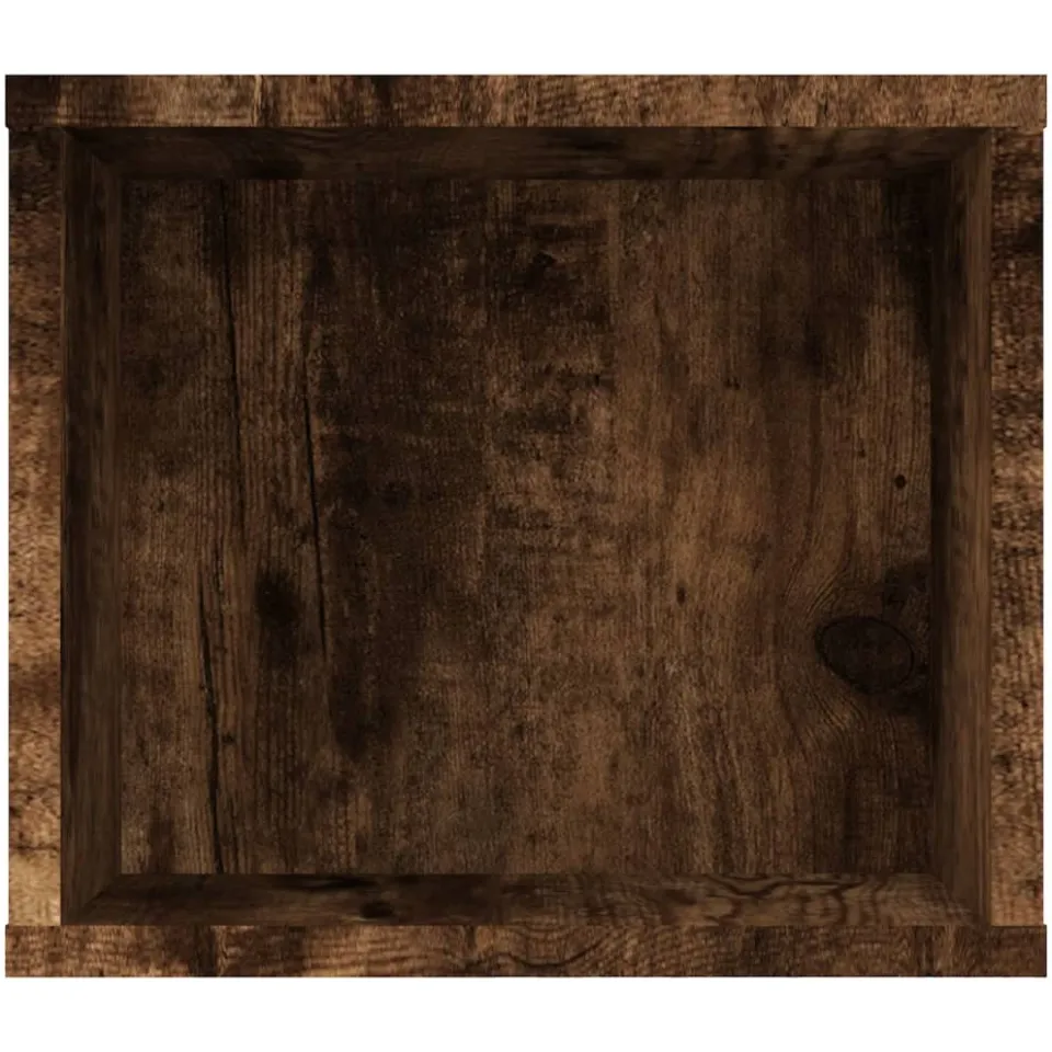vidaXL Tv-hangmeubel 100x30x26,5 cm bewerkt hout gerookt eikenkleurig, foto 3