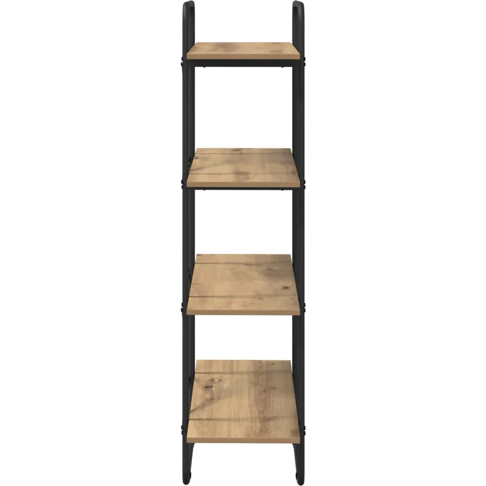 vidaXL Boekenrek 4-laags 80 x 35 x 140 cm PB Artisanaal eiken, foto 3