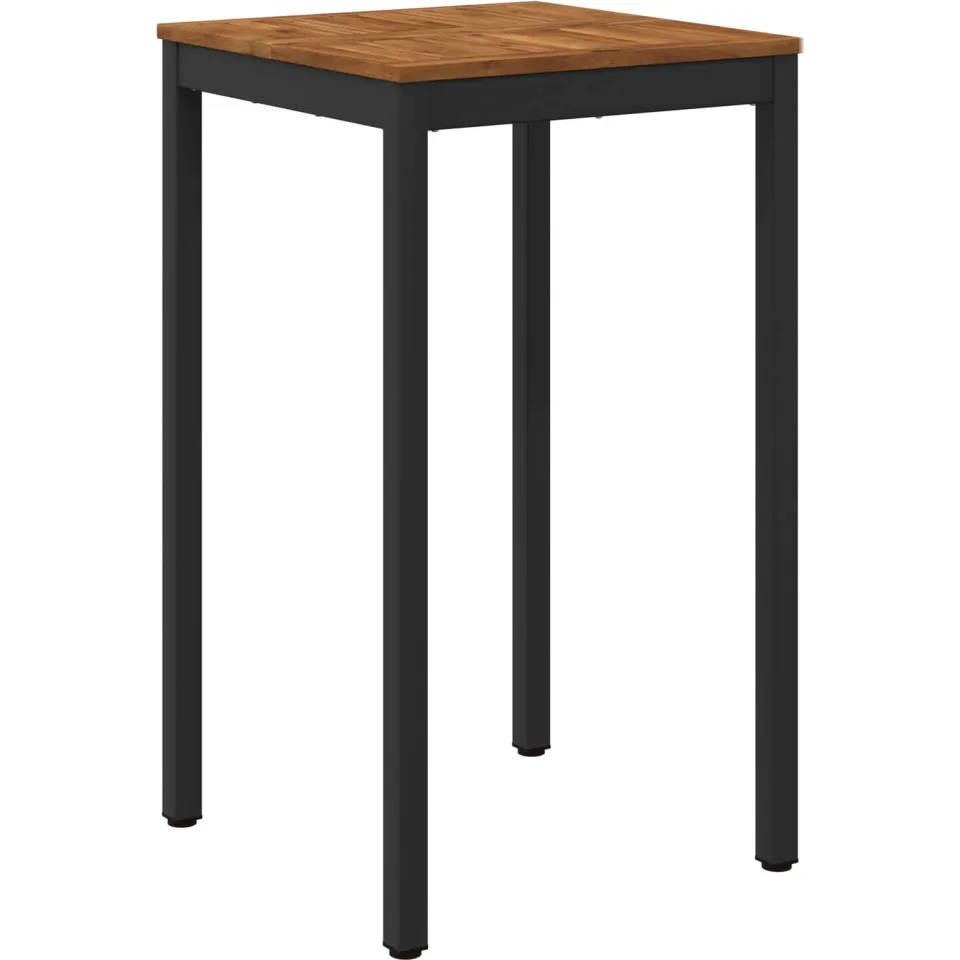 vidaXL Tuinbar Tafel NAARDEN Naturel en Zwart 60 x 60,5 x 105 cm, foto 3