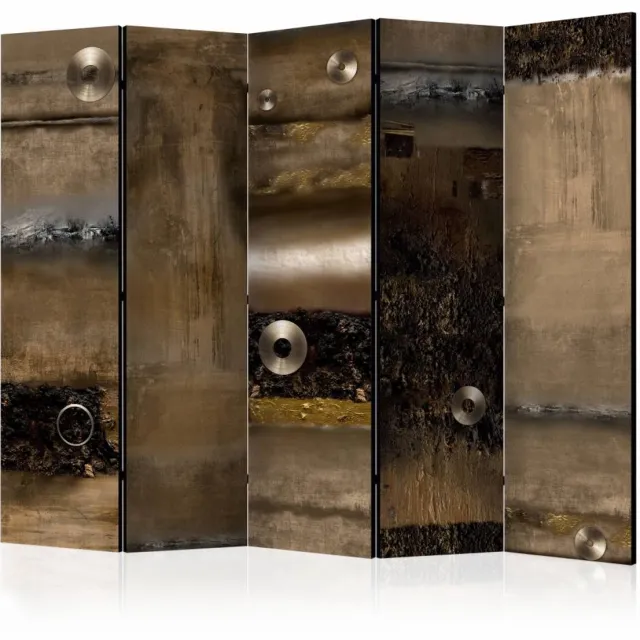 karo-art Vouwscherm / Kamerscherm - Van metaal (look) 225x172cm (Canvas scherm) , gemonteerd geleverd, dubbelzijdig geprint Multikleur
