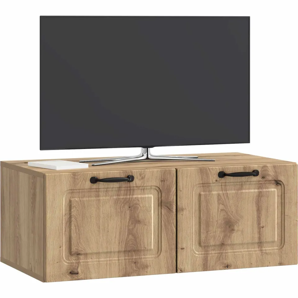 vidaXL Wandbeugel TV-kast 78,5 x 41 x 30 cm Artisanaal eiken Bruin