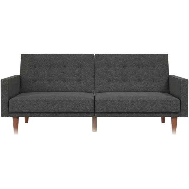 Notio Living Wimberly-Bank 3-zits - Grijs Linnen