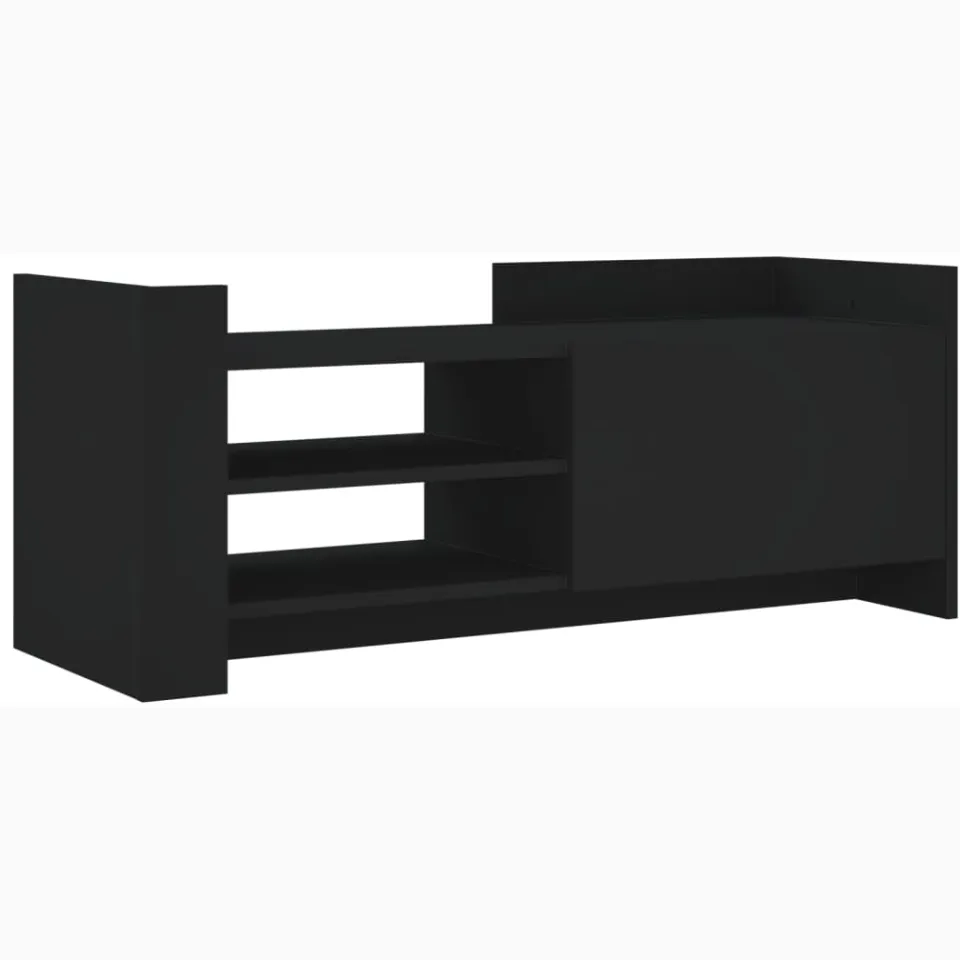 vidaXL Tv-meubel 100x35x40 cm bewerkt hout zwart, foto 3