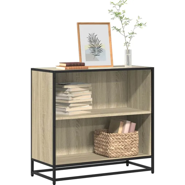 vidaXL Boekenkast 80,5x35x76 cm bewerkt hout sonoma eikenkleurig Bruin