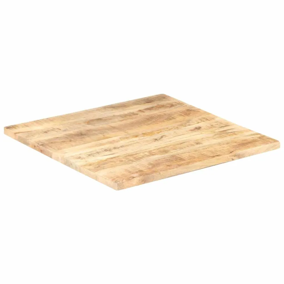 vidaXL Tafelblad 25-27 mm 80x80 cm massief mangohout Bruin