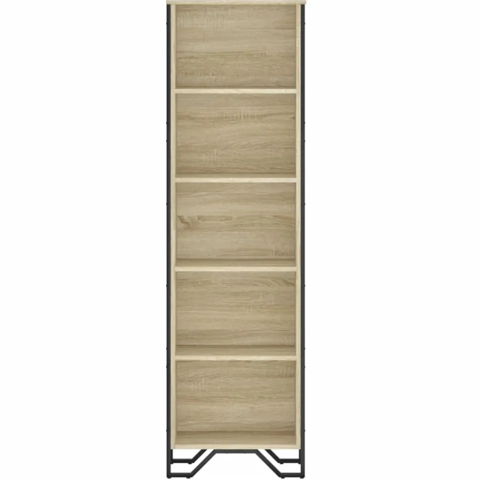 vidaXL Boekenkast 50x31x169 cm bewerkt hout sonoma eikenkleurig, foto 4