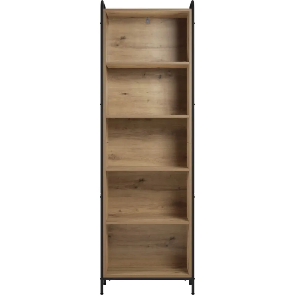 vidaXL Boekenkast 55,5 x 33 x 174 cm Bewerkt hout Artisanaal eiken Bruin