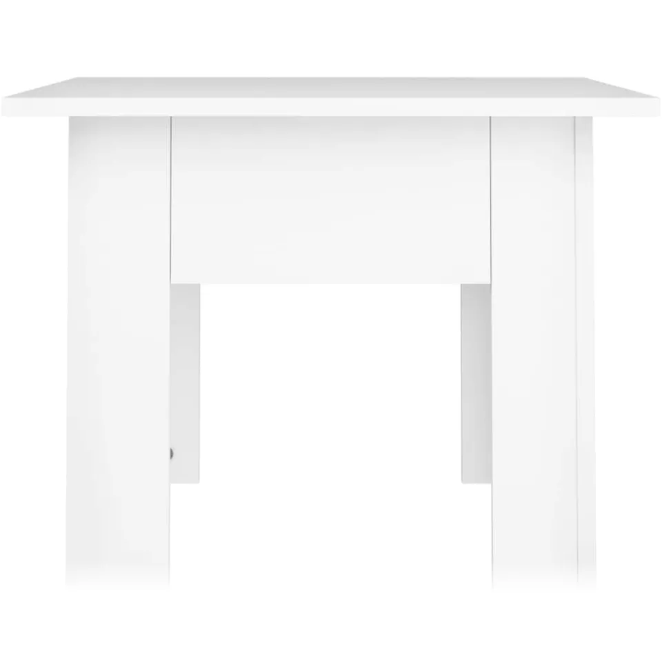 vidaXL Salontafel 55x55x42 cm bewerkt hout wit, foto 4