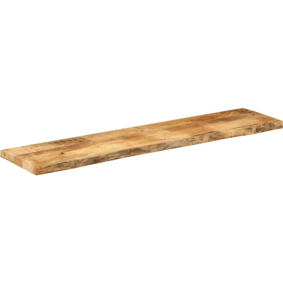 vidaXL Tafelblad met natuurlijke rand 180x20x3,8 cm massief mangohout bruin, foto 2