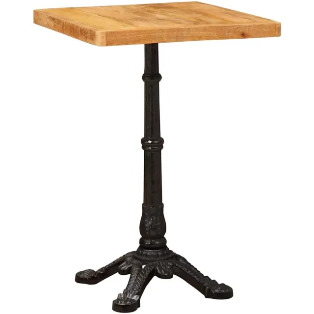 vidaXL Bistrotafel - 50 - x - 50 - x - 76 - cm - Massief - Mango - Hout - Bruin - Vierkant