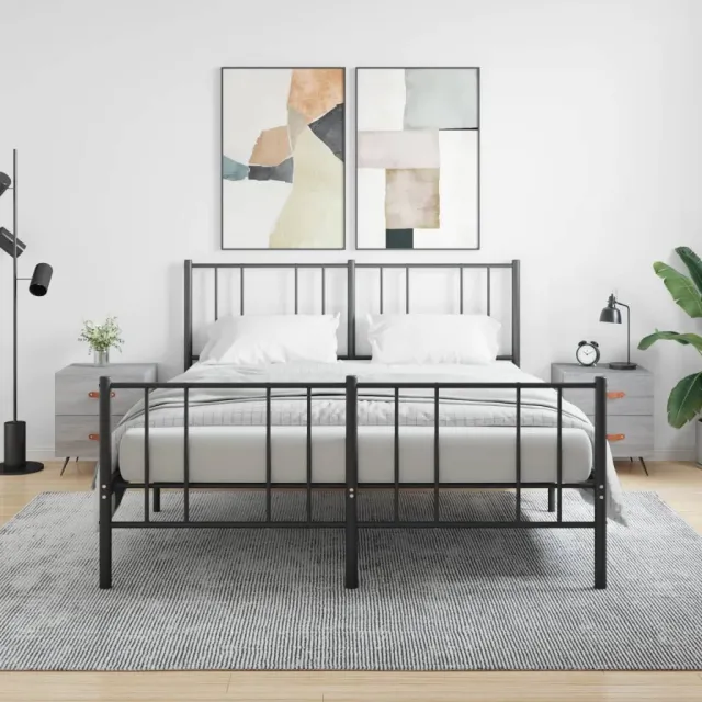 vidaXL Nachtkastjes 2 st 40x35x47,5 cm bewerkt hout grijs sonoma eiken, foto 2
