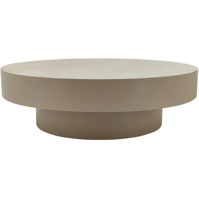 PTMD Salontafel Corfu - Beige - 90x90x27cm