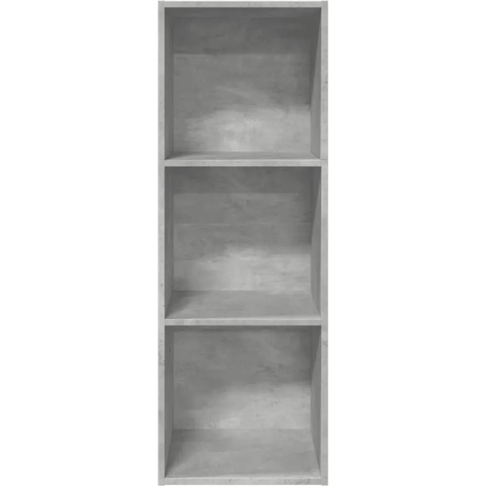 vidaXL Boekenkast 40x30x114 cm bewerkt hout betongrijs grijs, foto 3