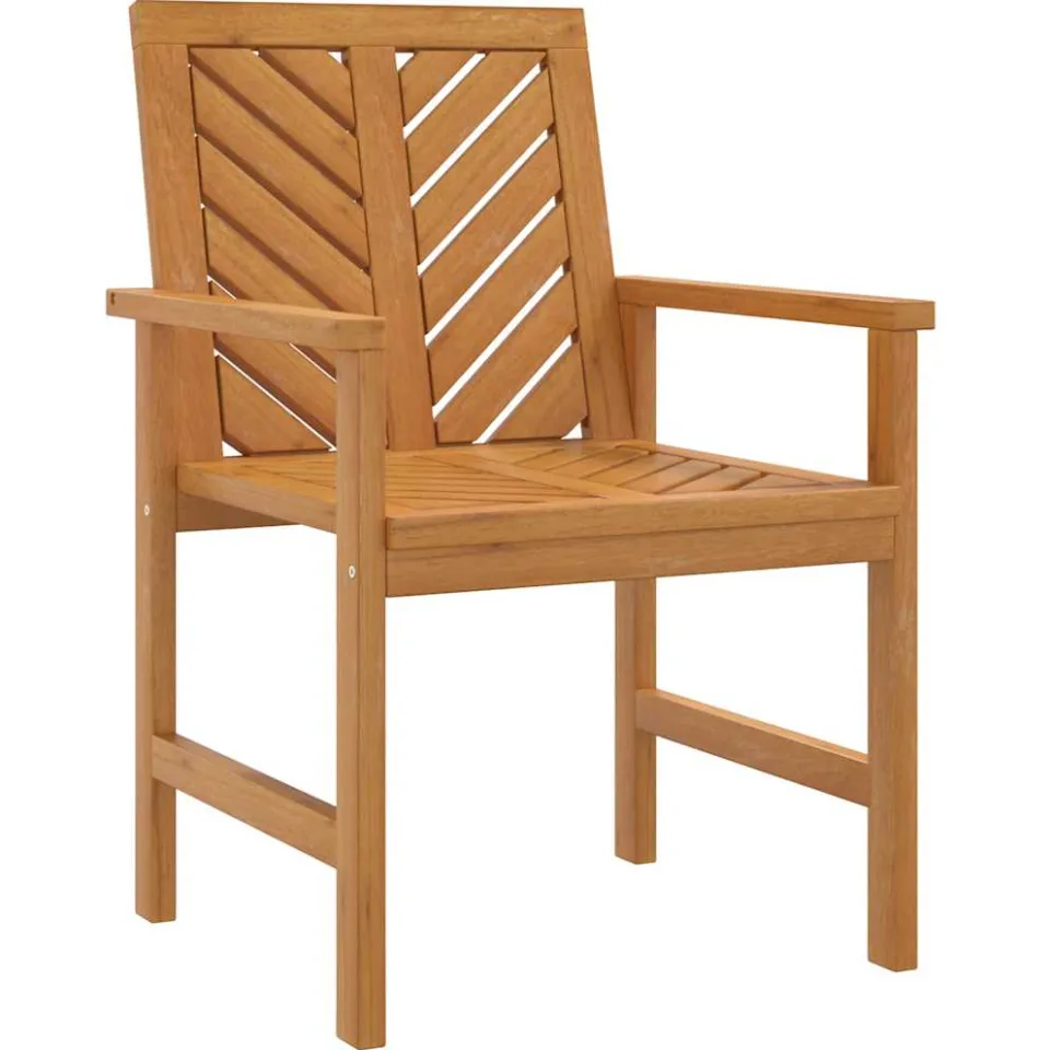 vidaXL 3-delige Loungeset massief acaciahout Bruin