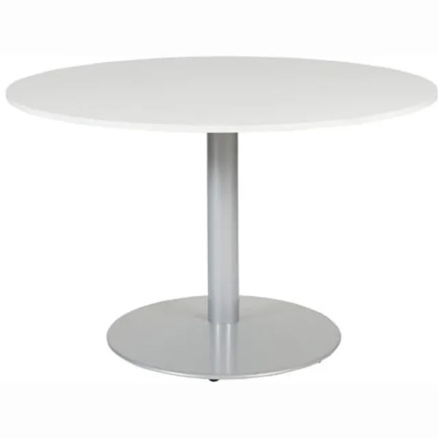 Schaffenburg Vergadertafel - Linesto 120 rond Havana Kersen - wit frame Wit (RAL9010)/Havanna