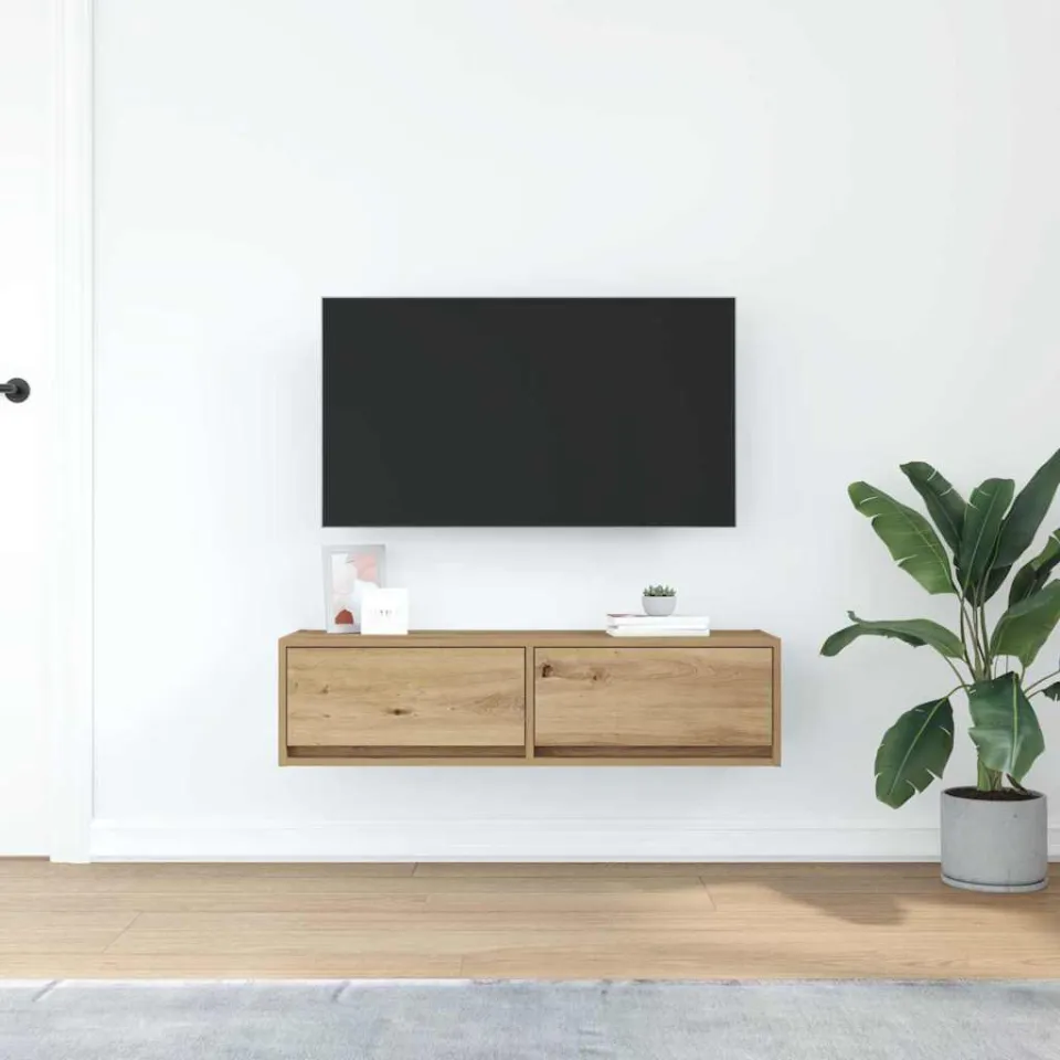 vidaXL TV-kast 100 x 31 x 25,5 cm artisanaal eikenkleurig Bewerkt hout, foto 3