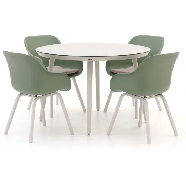 Hartman tuinmeubelen Hartman Le Soleil Element/Sophie Studio ø128cm dining tuinset 5-delig groen, foto 2