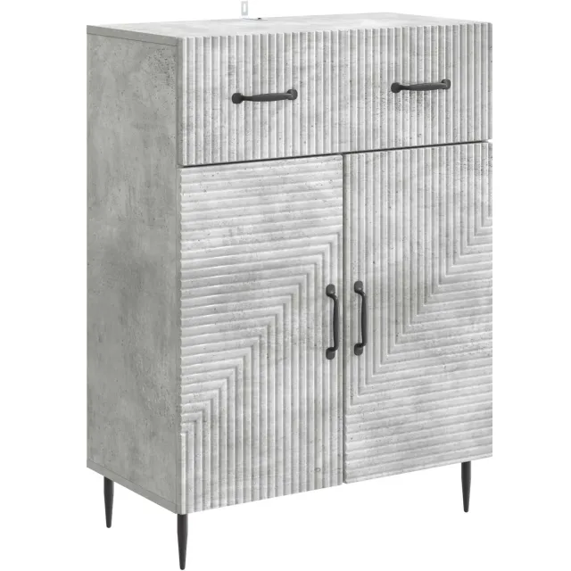vidaXL Dressoir Betongrijs 66 x 34,5 x 89,5 cm Bewerkt hout