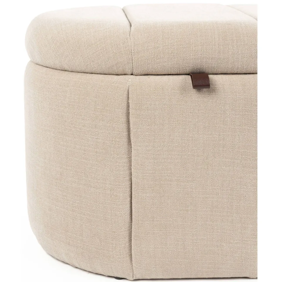 Zuiver Puffy poef beige, foto 6