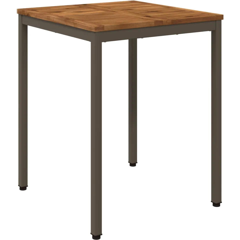 vidaXL Tuindiner tafel NAARDEN Natuurlijk en Koffie 60 x 60,5 x 75 cm bruin, foto 3