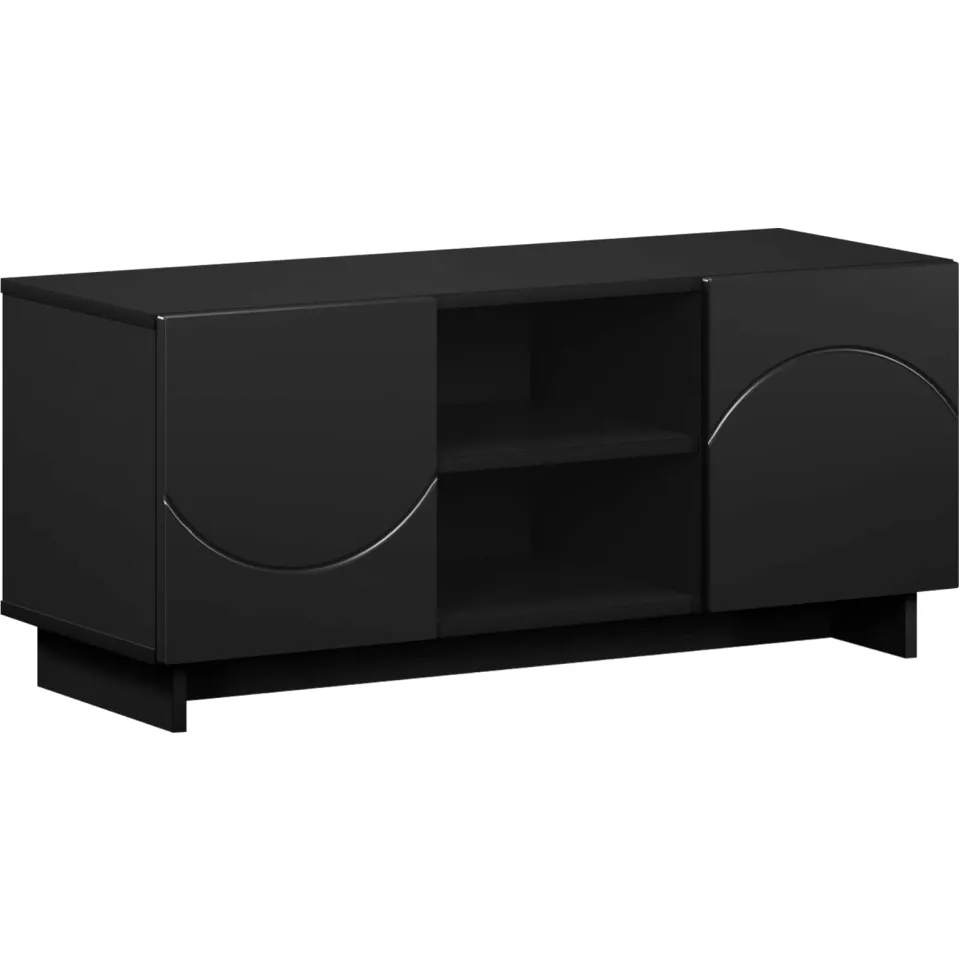 vidaXL TV-standaard 90 x 34,5 x 40 cm Zwart Bewerkt hout, foto 3
