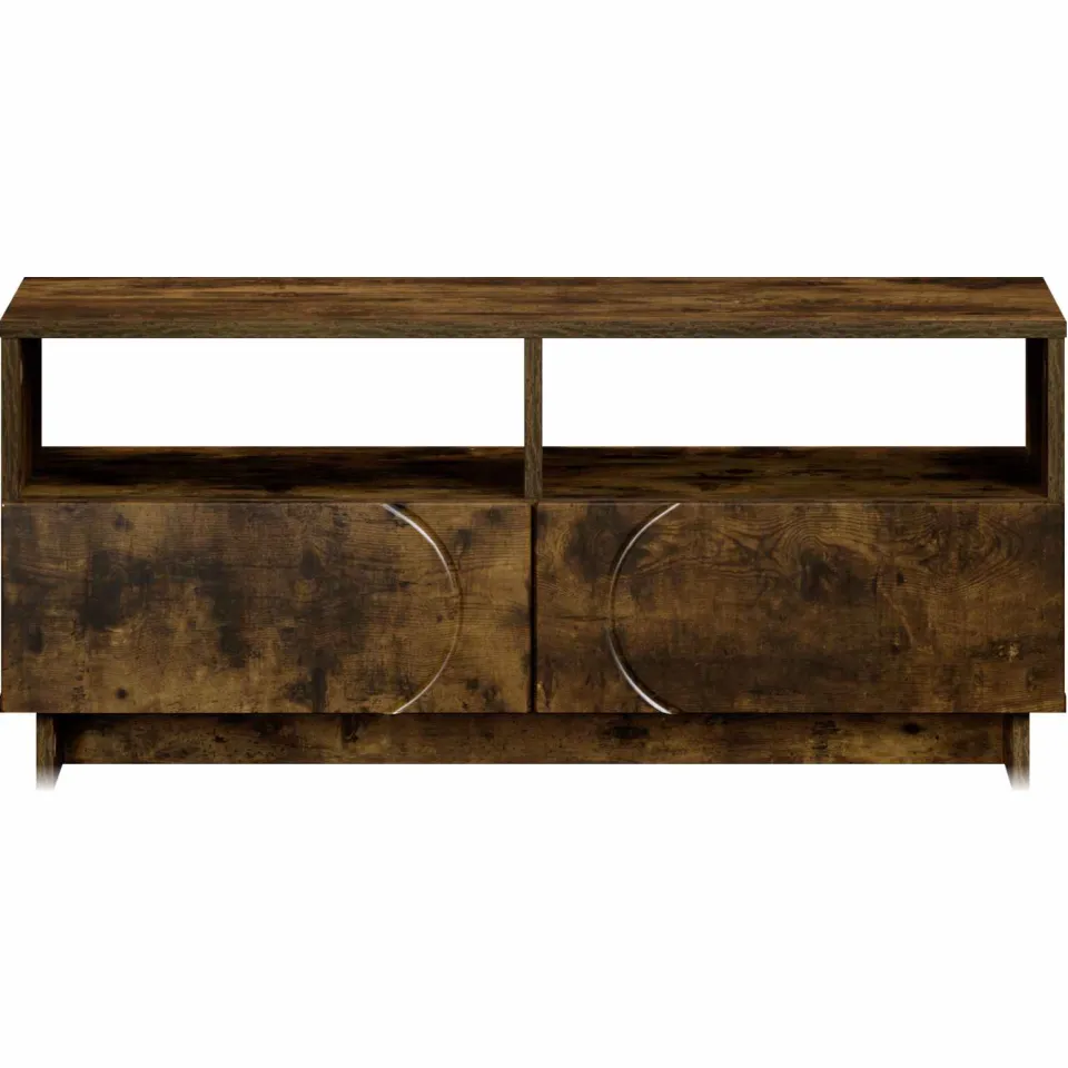vidaXL TV-standaard 90 x 34.5 x 40 cm Gerookt eiken Bewerkt hout, foto 3