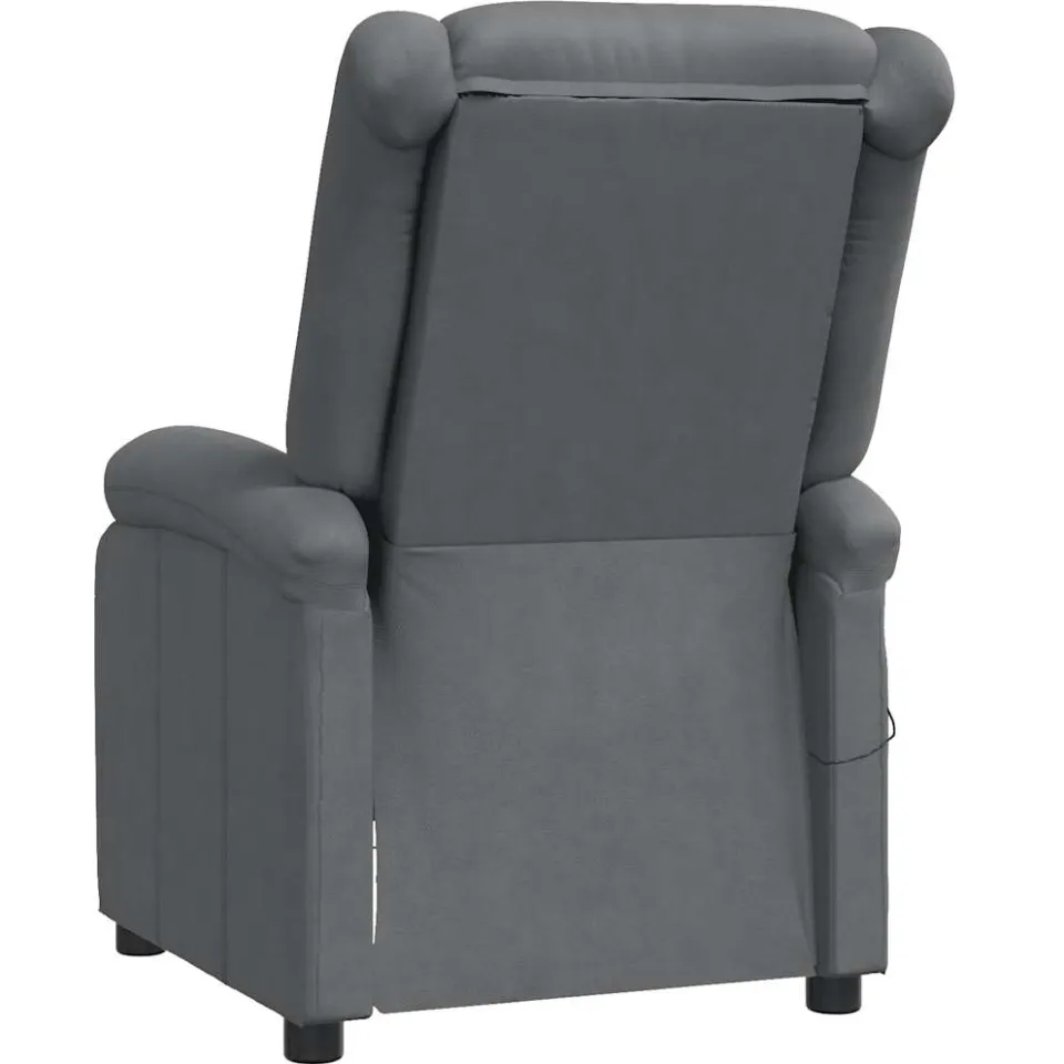 vidaXL Massagestoel kunstleer grijs, foto 4