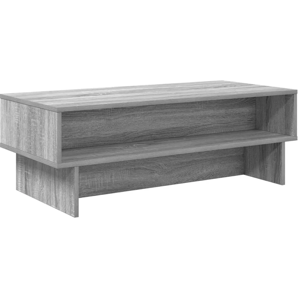 vidaXL Salontafel Grijs Sonoma 100 x 46 x 35 cm Bewerkt hout, foto 3