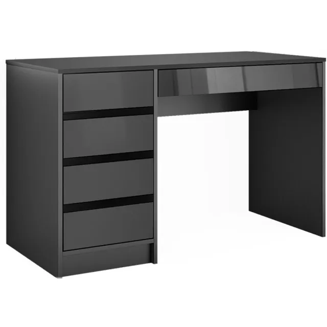 Vicco Sherry Bureau – 55 x 120 cm met laden Antraciet Hoogglans