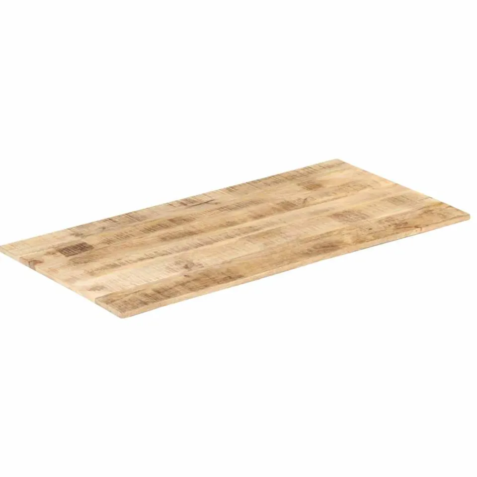 vidaXL Tafelblad 15-16 mm 100x60 cm massief mangohout Bruin