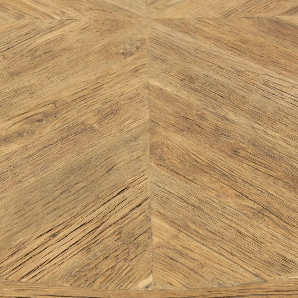 Rivièra Maison Ronde Eettafel 'Siroko Beach' Gerecycled Eikenhout, 160cm, foto 5