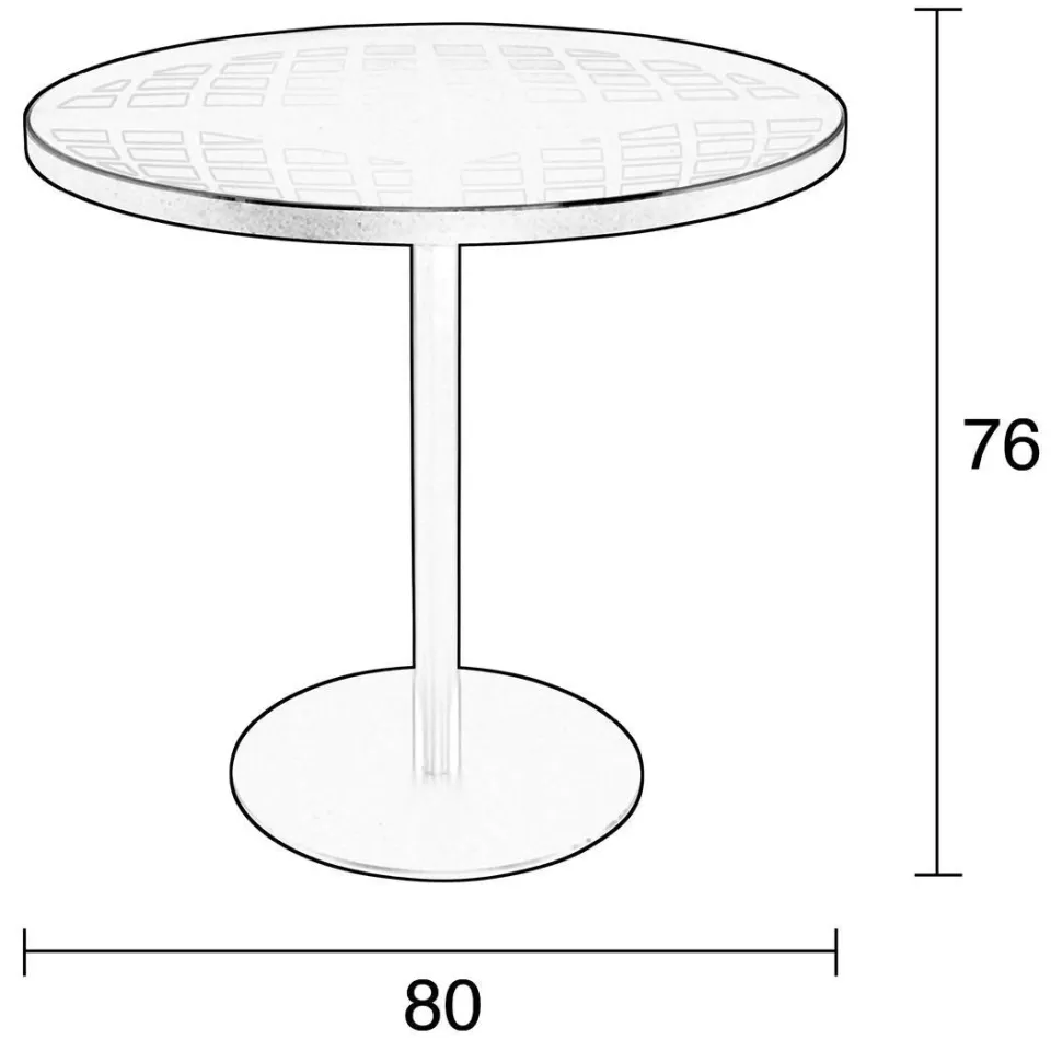 Zuiver bistrotafel Albert (⌀80 cm) zwart, foto 3