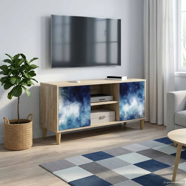 vidaXL Tv-meubel RAALTE 102 x 33 x 50 cm Sonoma Bewerkt hout bruin, foto 2