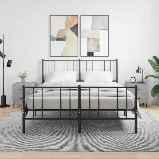 vidaXL Nachtkastjes 2 st 40x35x47,5 cm bewerkt hout betongrijs grijs, foto 2